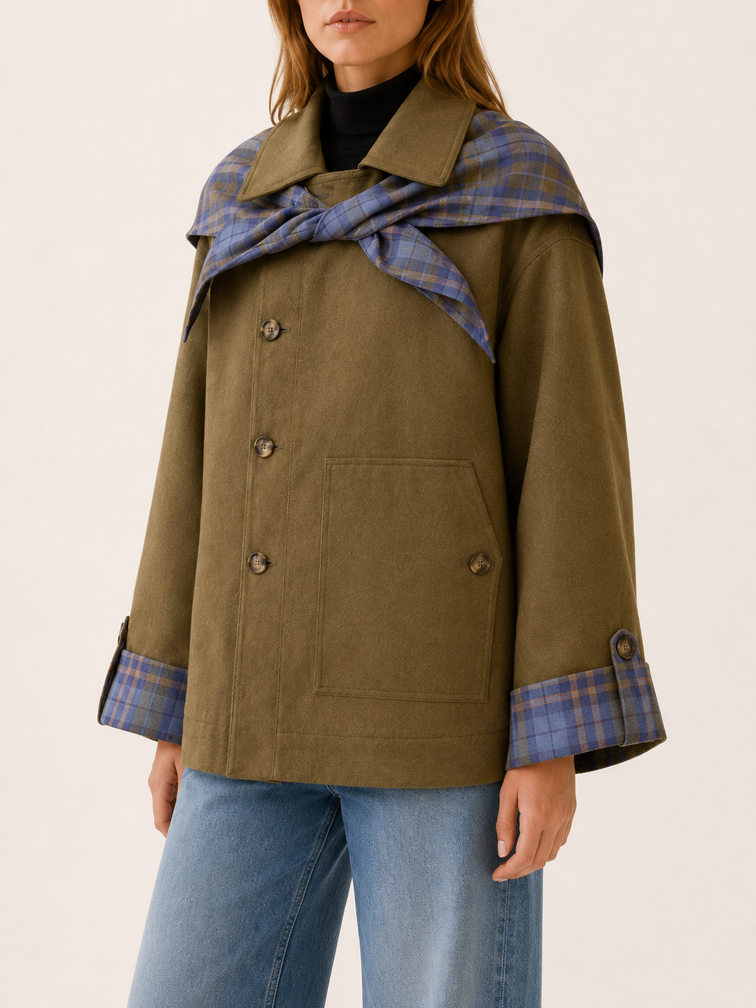Eulalie | Women's Statement Collar Oversized Coat
