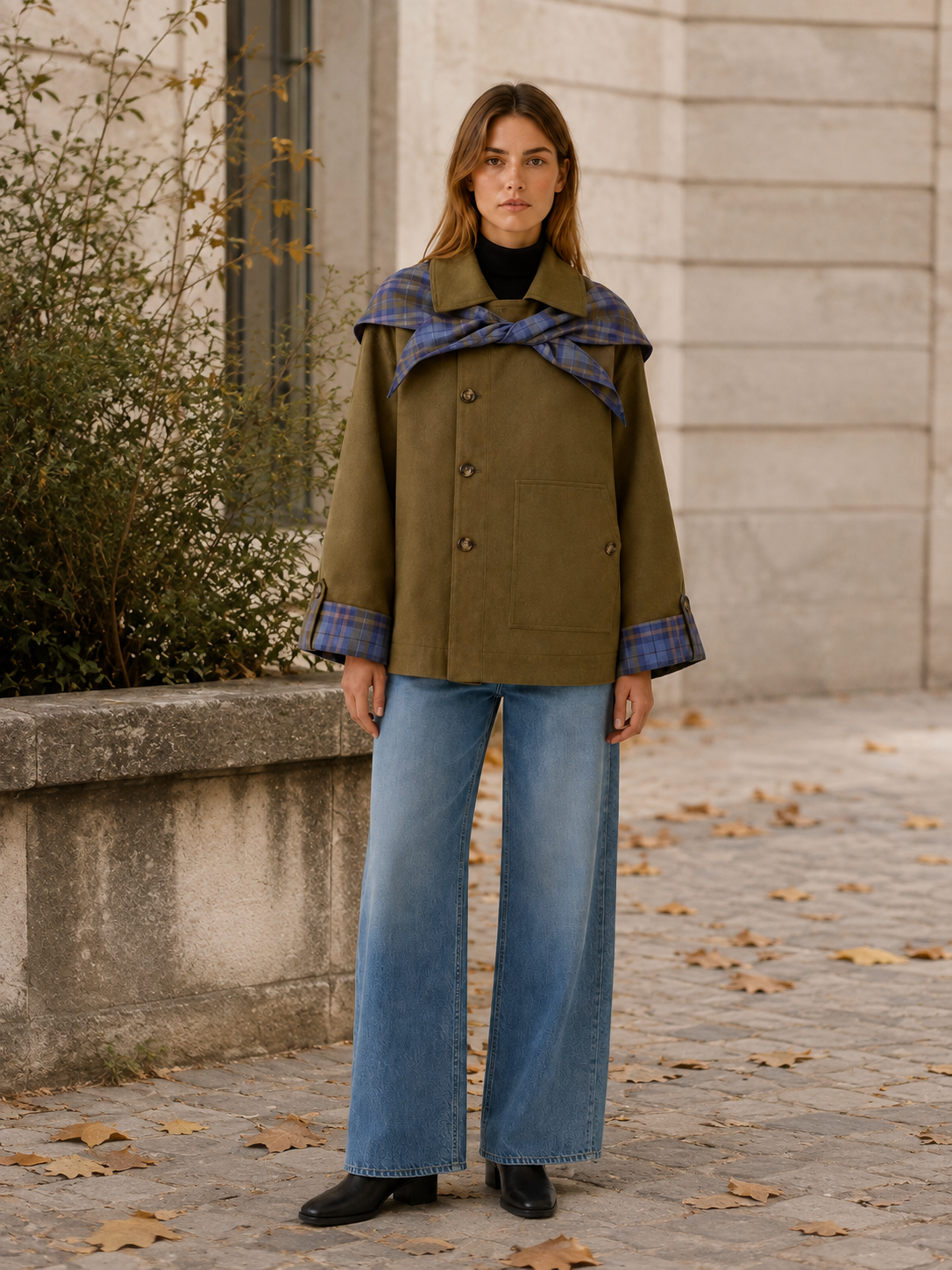 Eulalie | Women's Statement Collar Oversized Coat