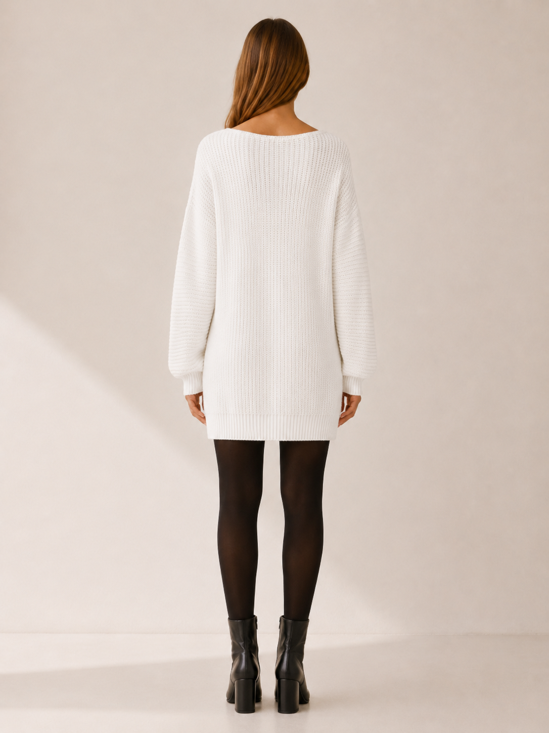Fiora | Jumper Dress with Bardot Neckline and Mini Fit