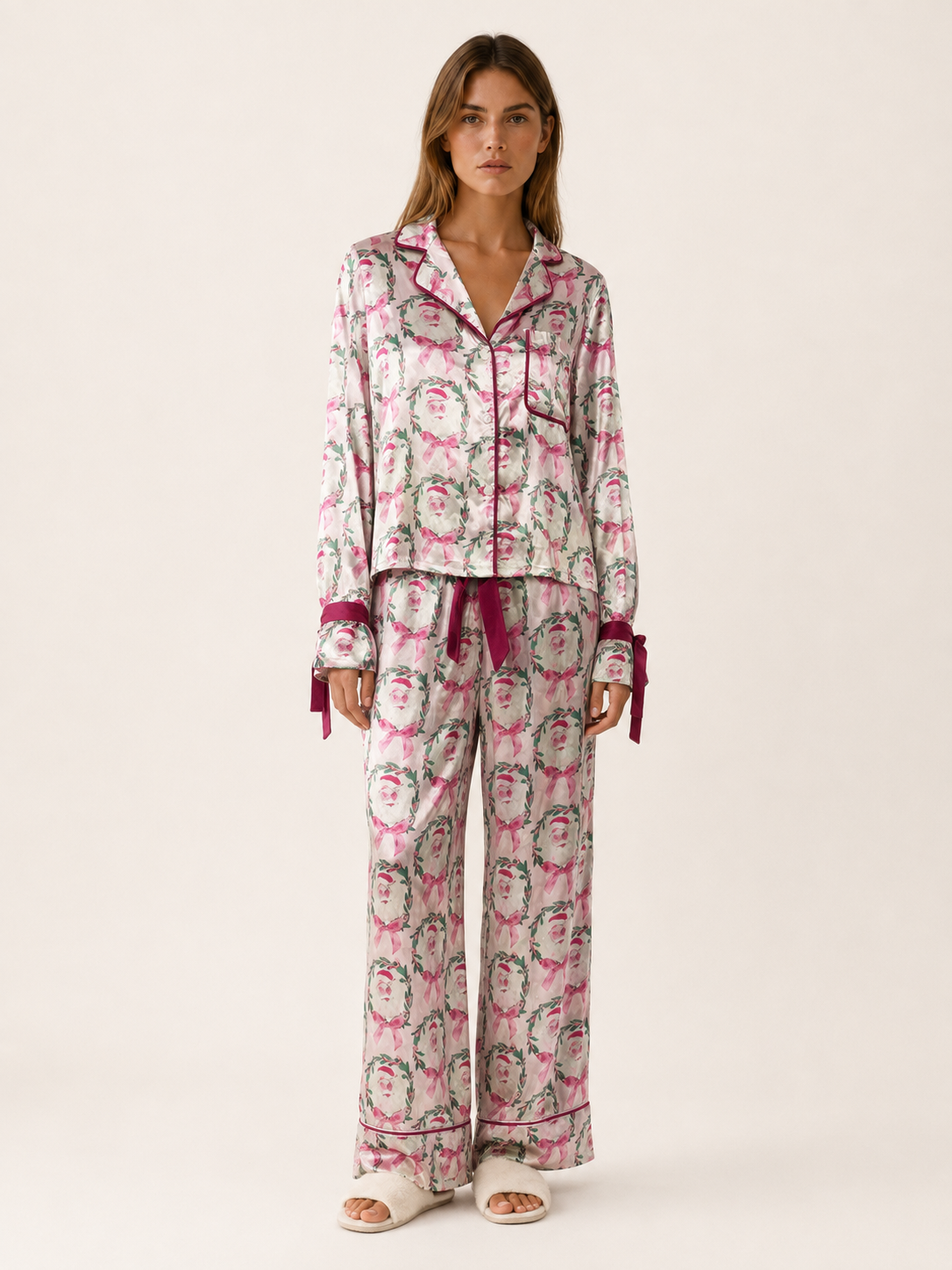 Hester | Christmas Pyjama Set with Button Shirt