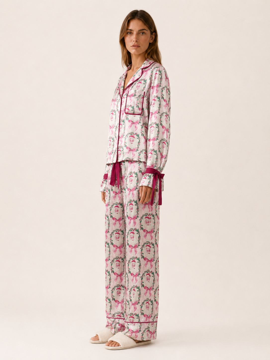 Hester | Christmas Pyjama Set with Button Shirt