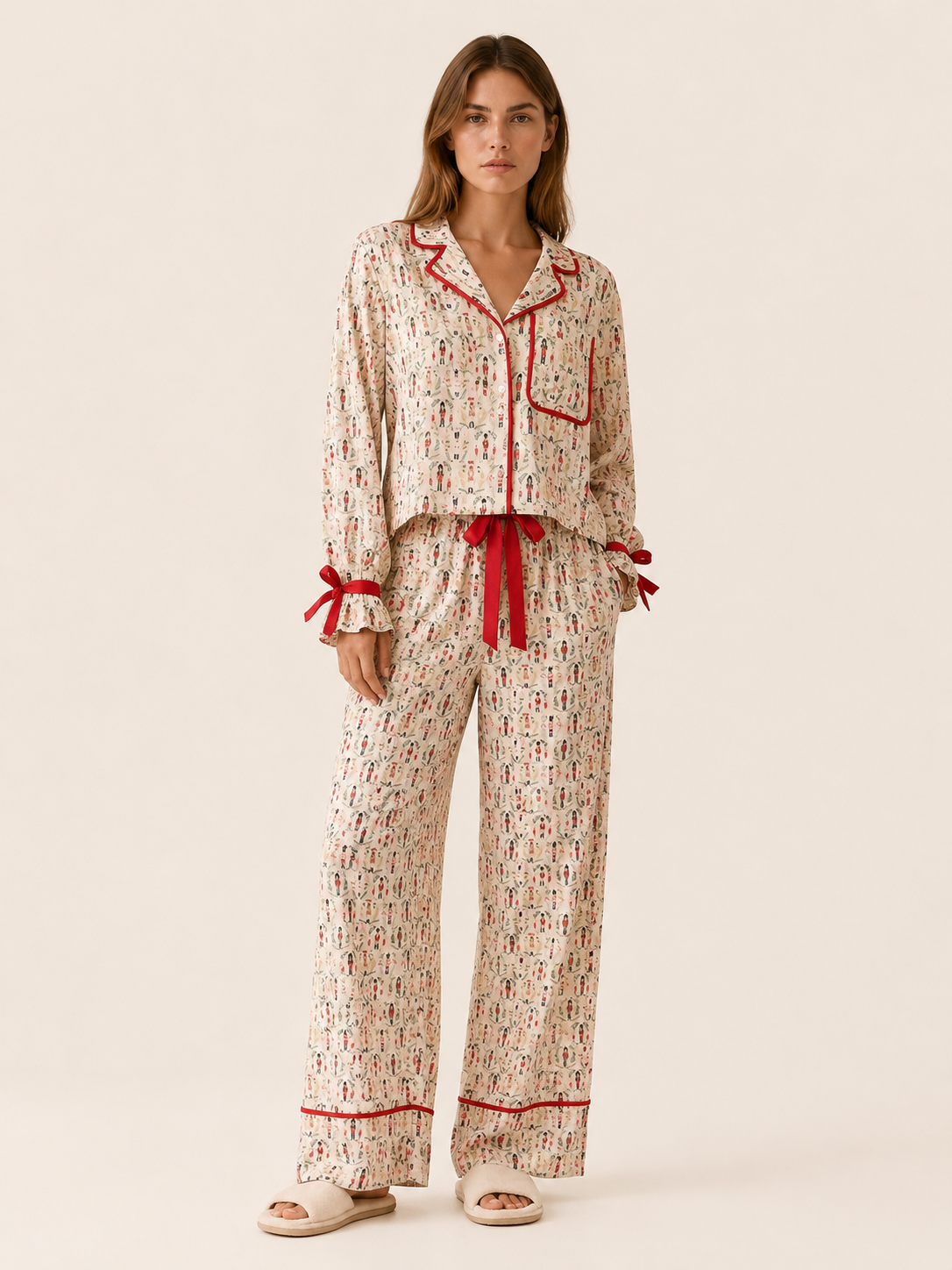 Hester | Christmas Pyjama Set with Button Shirt