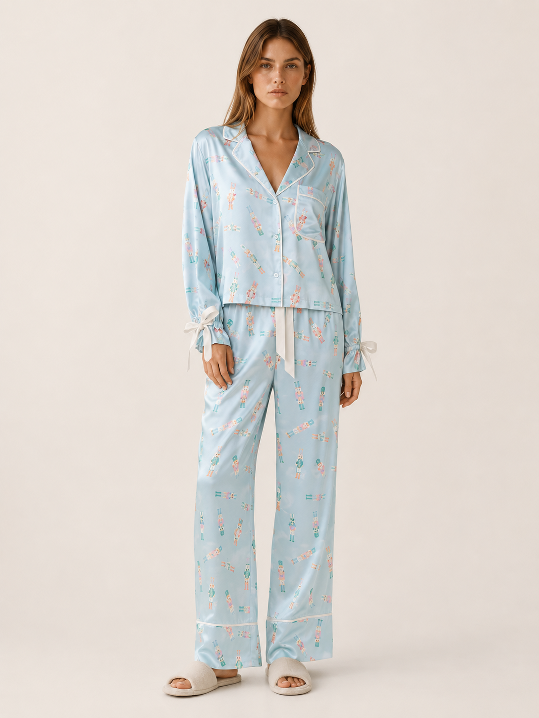 Hester | Christmas Pyjama Set with Button Shirt