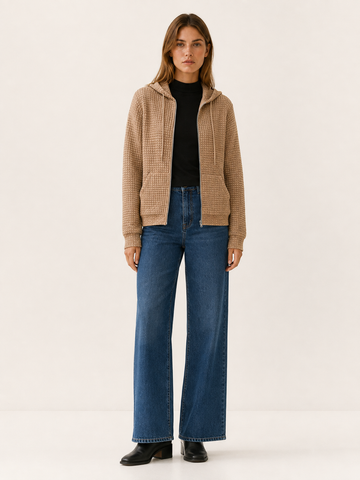 Ismara | Women's Textured Hooded Jacket