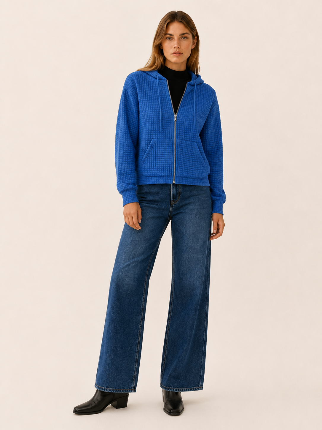 Ismara | Women's Textured Hooded Jacket