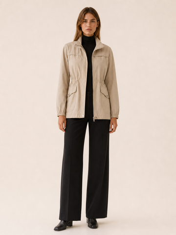 Jessamine | Waterproof Trench Jacket with Stand Collar