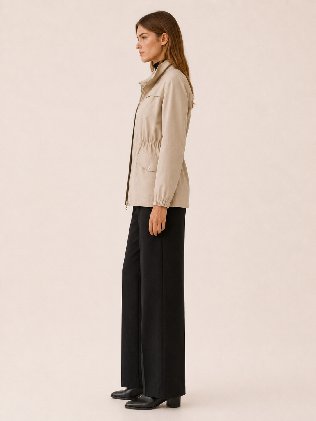 Jessamine | Waterproof Trench Jacket with Stand Collar