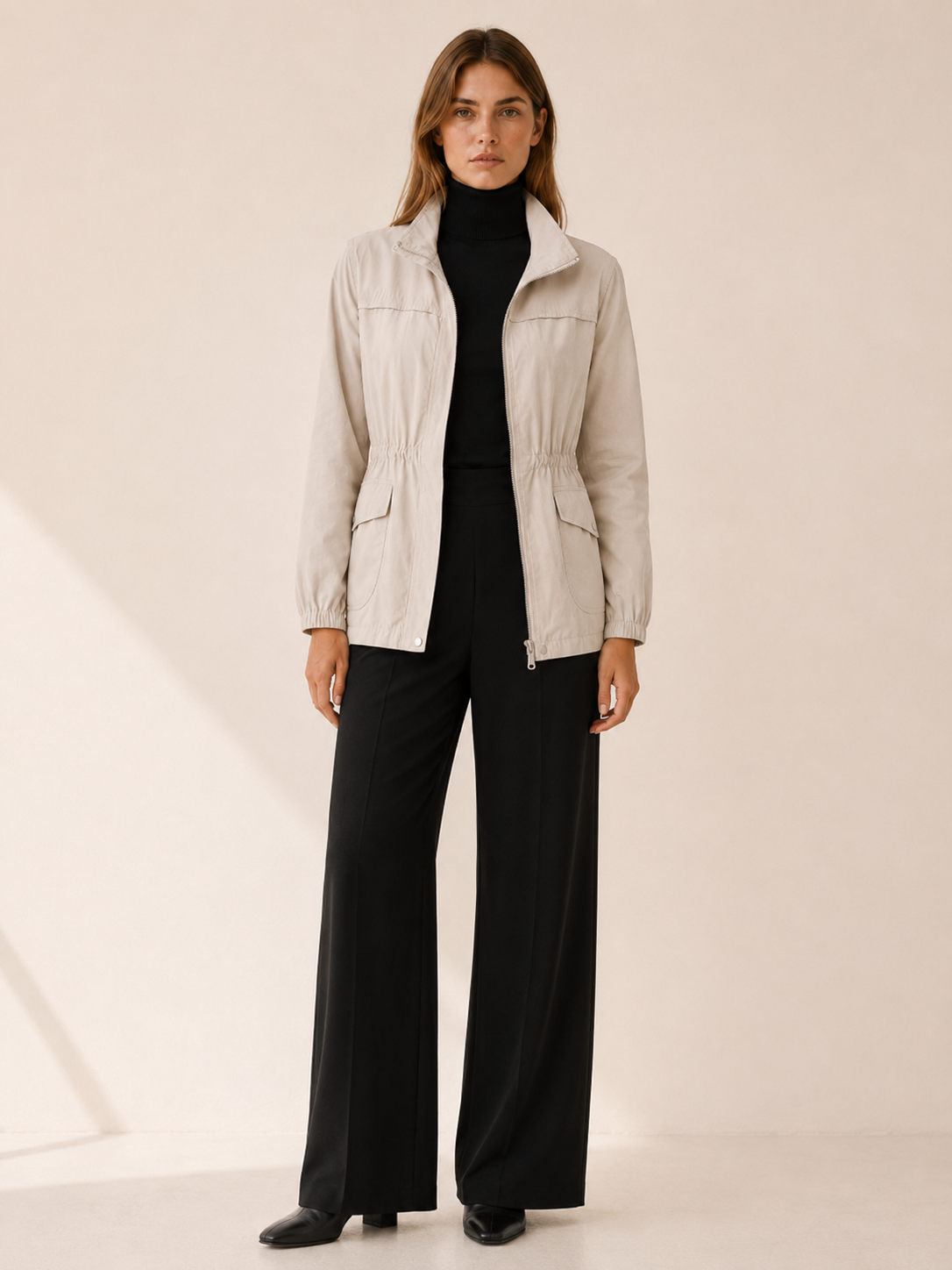 Jessamine | Waterproof Trench Jacket with Stand Collar