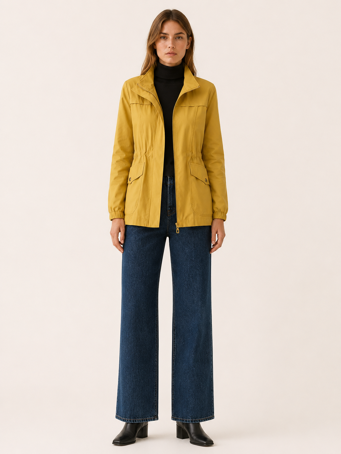 Jessamine | Waterproof Trench Jacket with Stand Collar