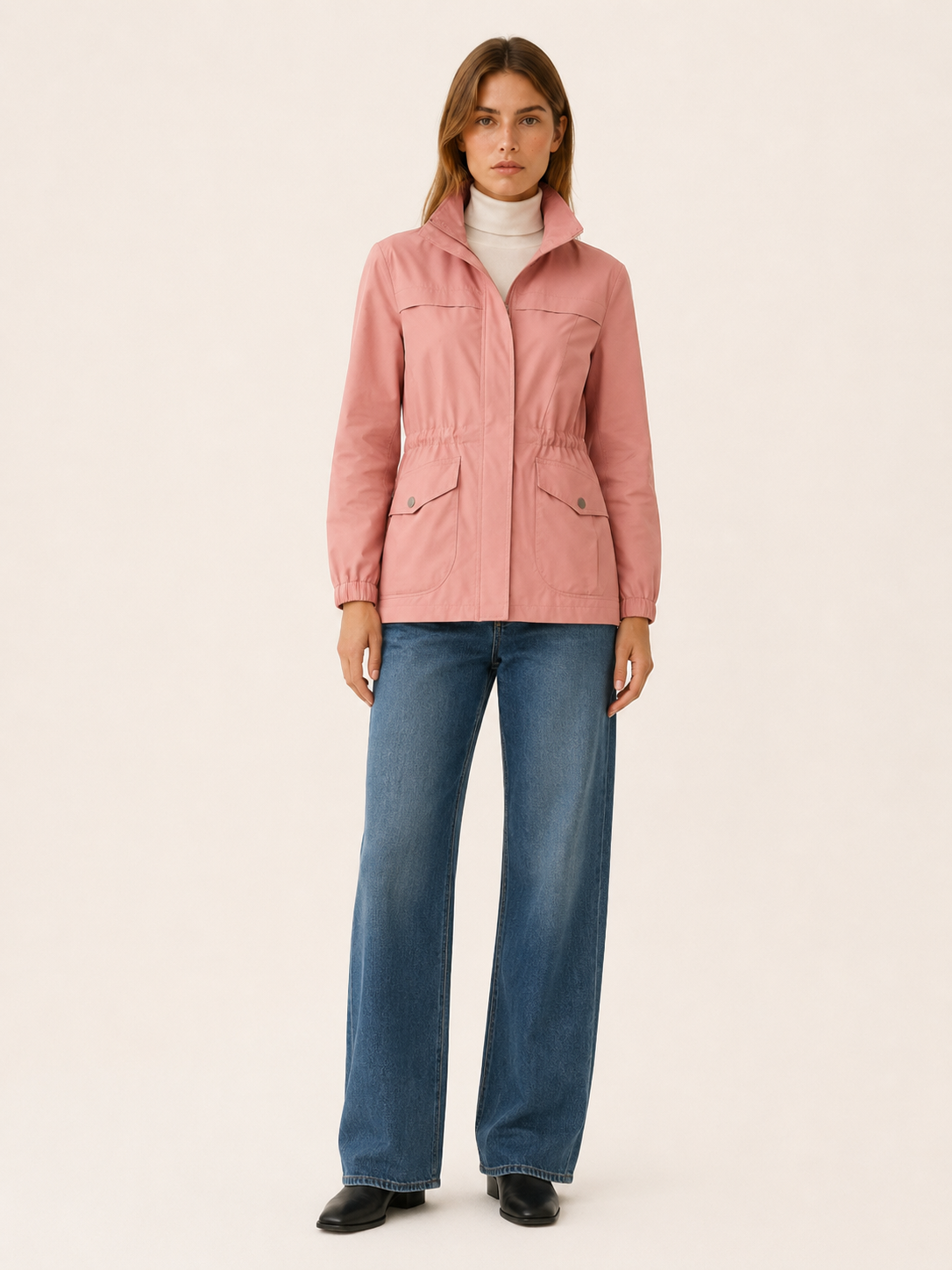 Jessamine | Waterproof Trench Jacket with Stand Collar