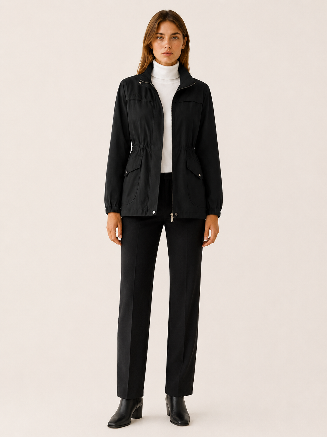 Jessamine | Waterproof Trench Jacket with Stand Collar