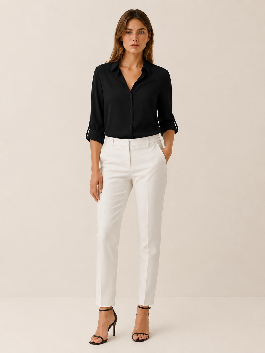 Kaelin | Collared Blouse with Button Front