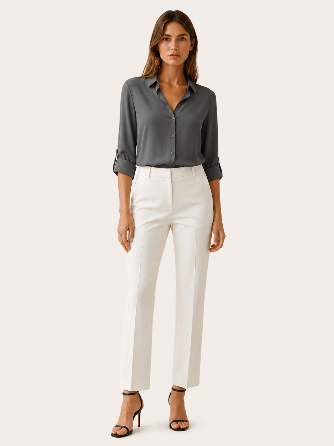 Kaelin | Collared Blouse with Button Front