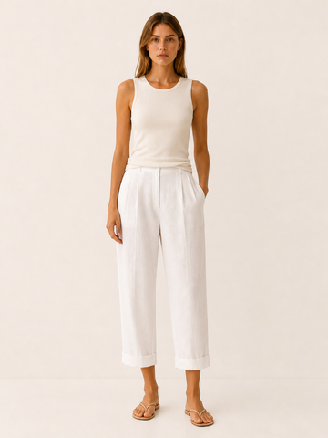 Kaia | Lightweight Summer Trousers with Straight Leg