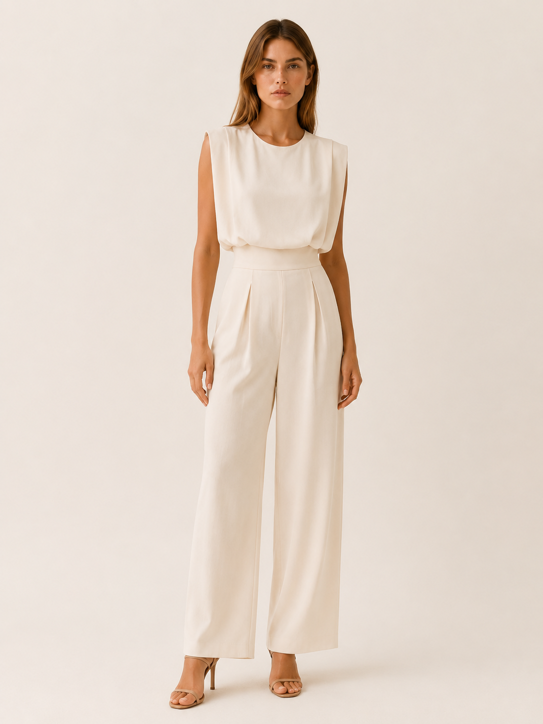 Kendra | Sleeveless Wide-Leg Jumpsuit