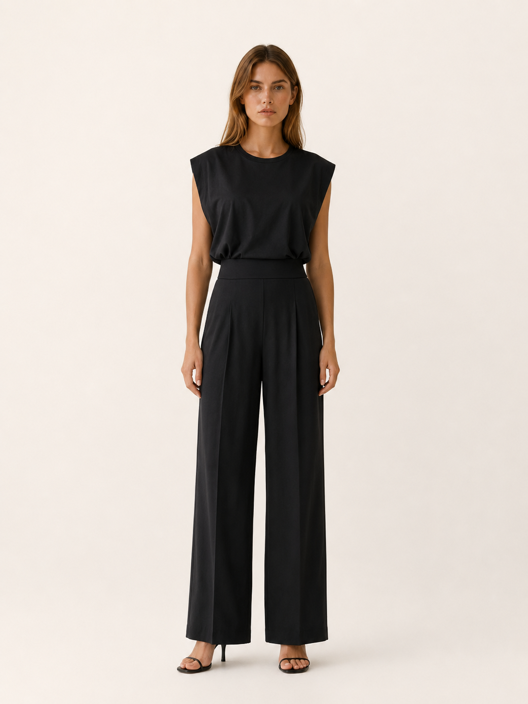 Kendra | Sleeveless Wide-Leg Jumpsuit