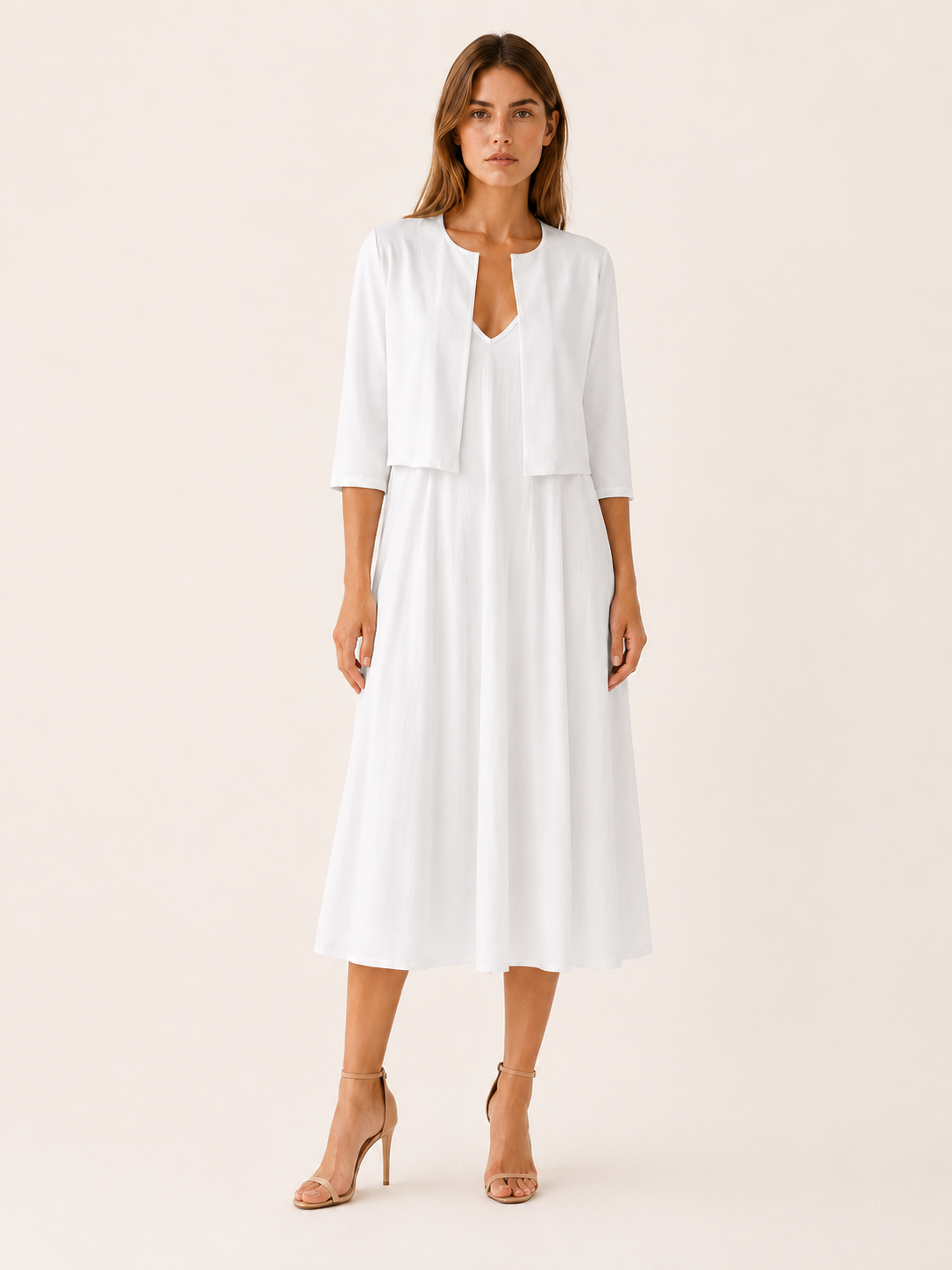 Kiona | Midi Dress Set with Matching Jacket
