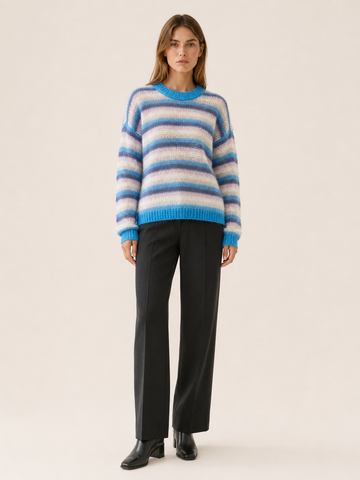 Lavinia | Striped Jumper with Round Neck and Relaxed Fit