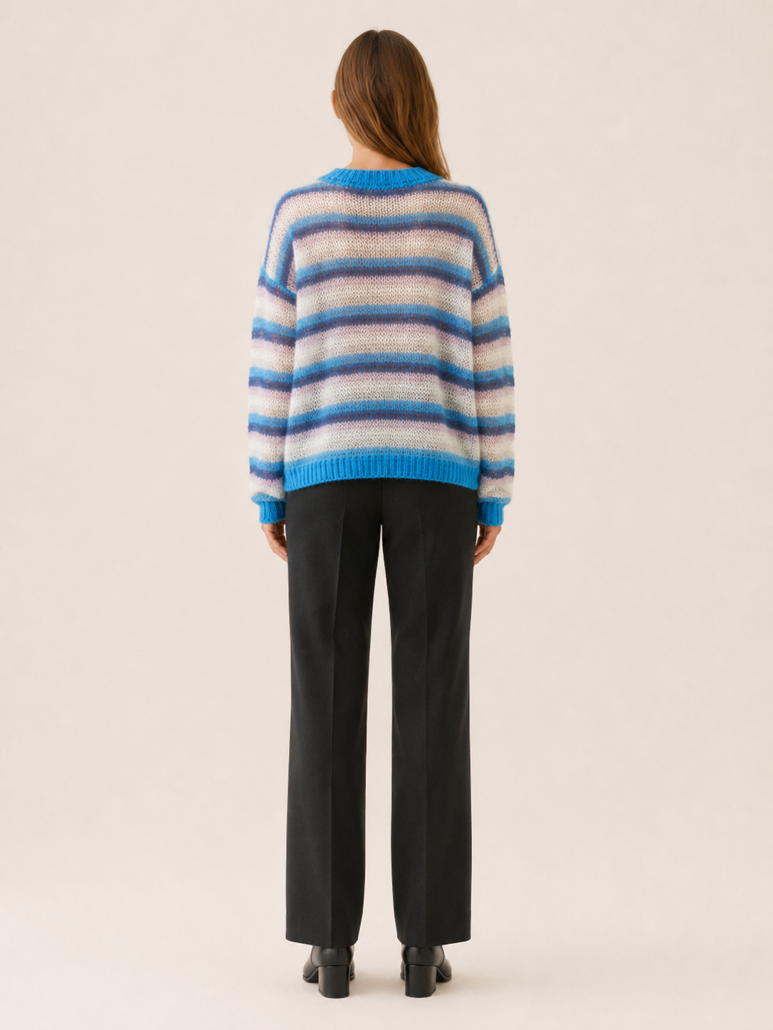 Lavinia | Striped Jumper with Round Neck and Relaxed Fit