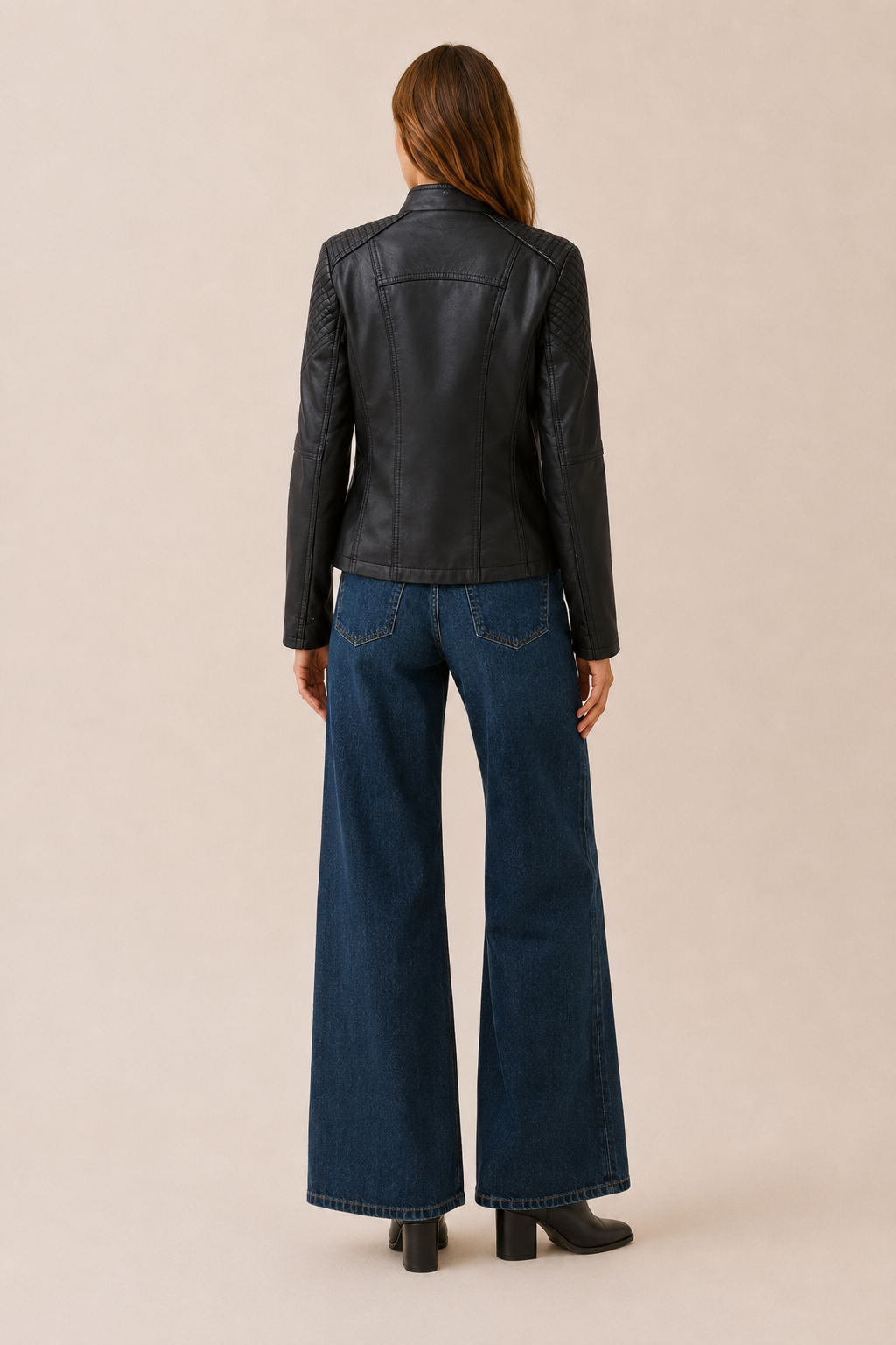 Lucienne | Cropped Jacket with Lace-Up Shoulder Detail