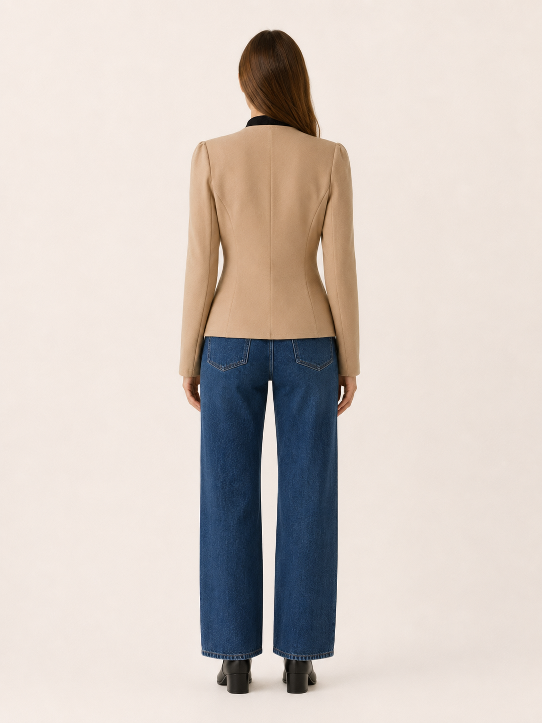 Marcella | Women’s Short Blazer with Gold Buttons