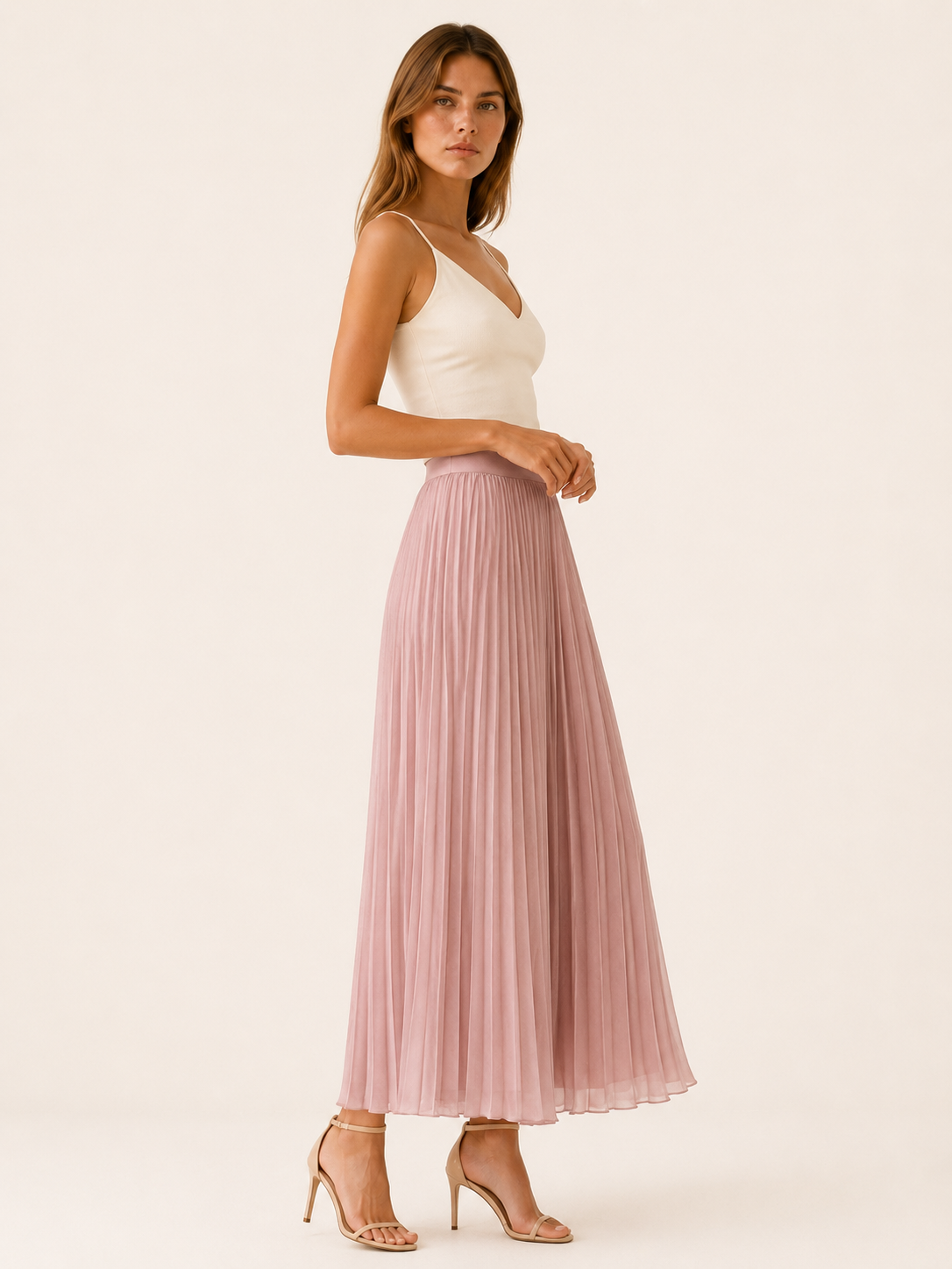 Mariska | Pleated Maxi Skirt with High Waist