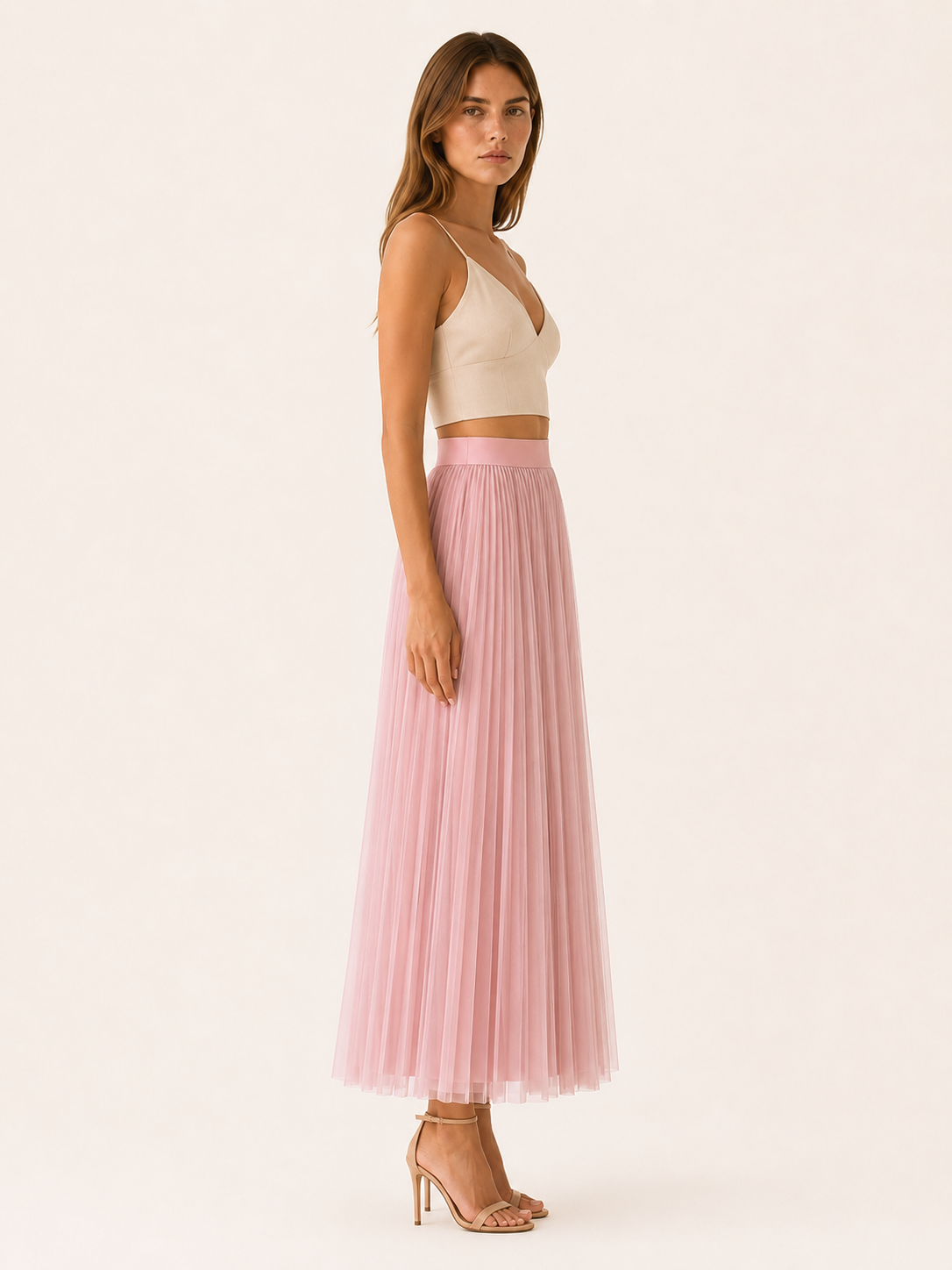 Mariska | Pleated Maxi Skirt with High Waist