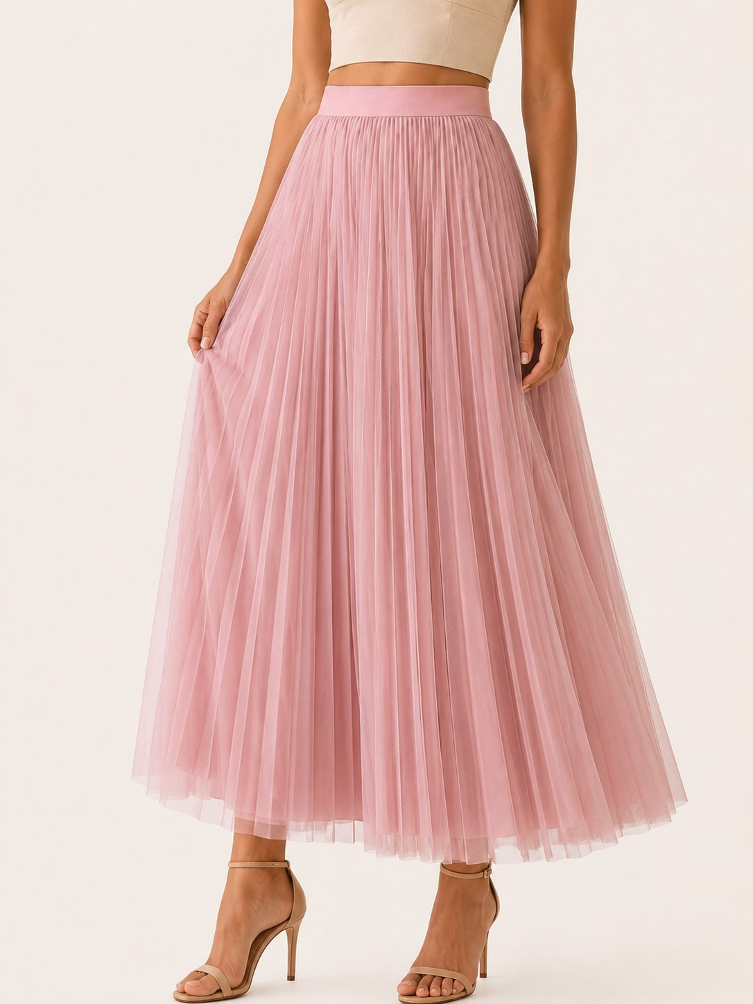 Mariska | Pleated Maxi Skirt with High Waist