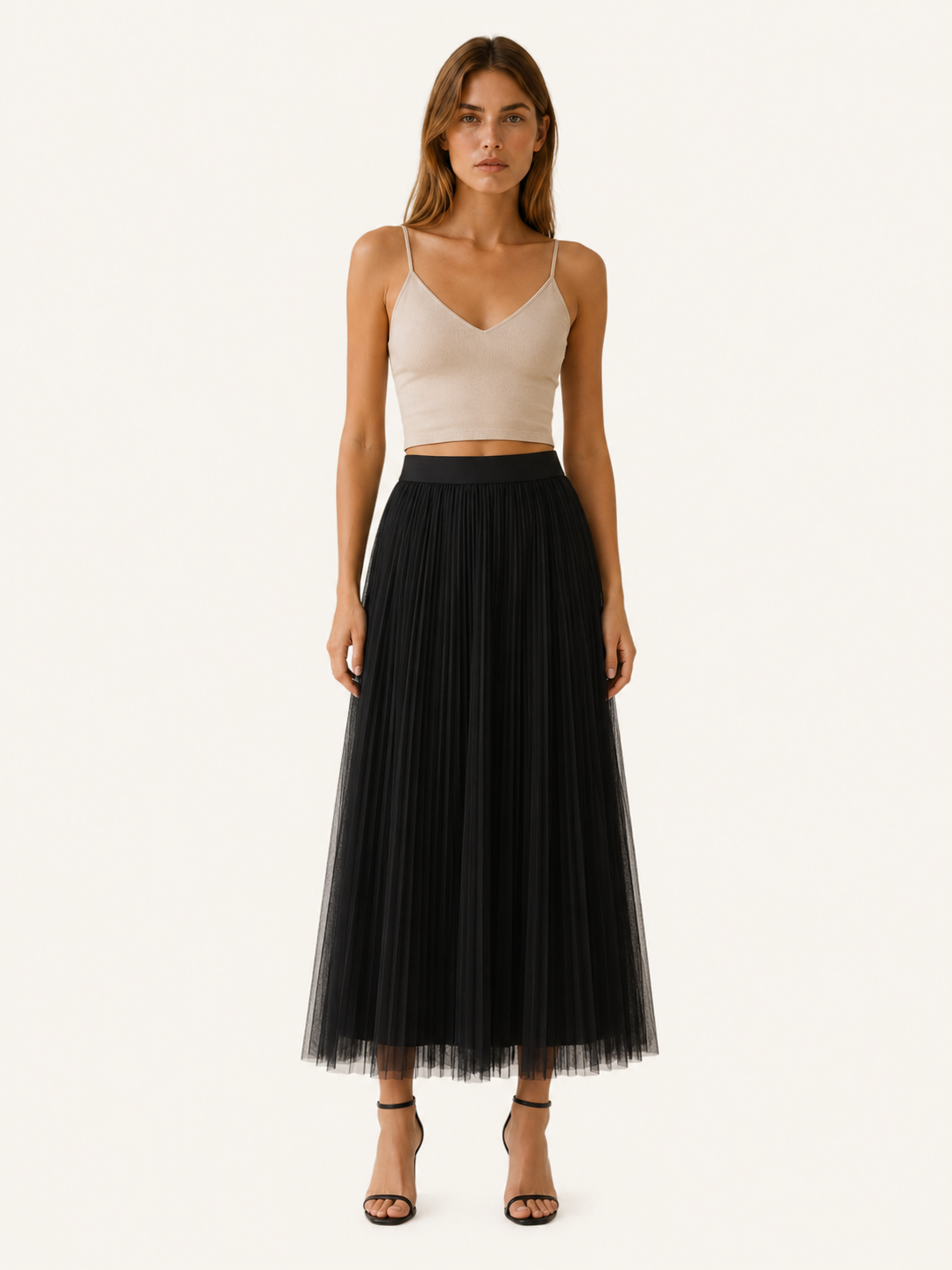 Mariska | Pleated Maxi Skirt with High Waist