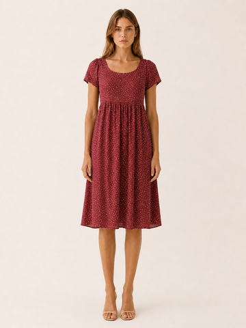 Marit | Boho Mini Dress with Relaxed Print