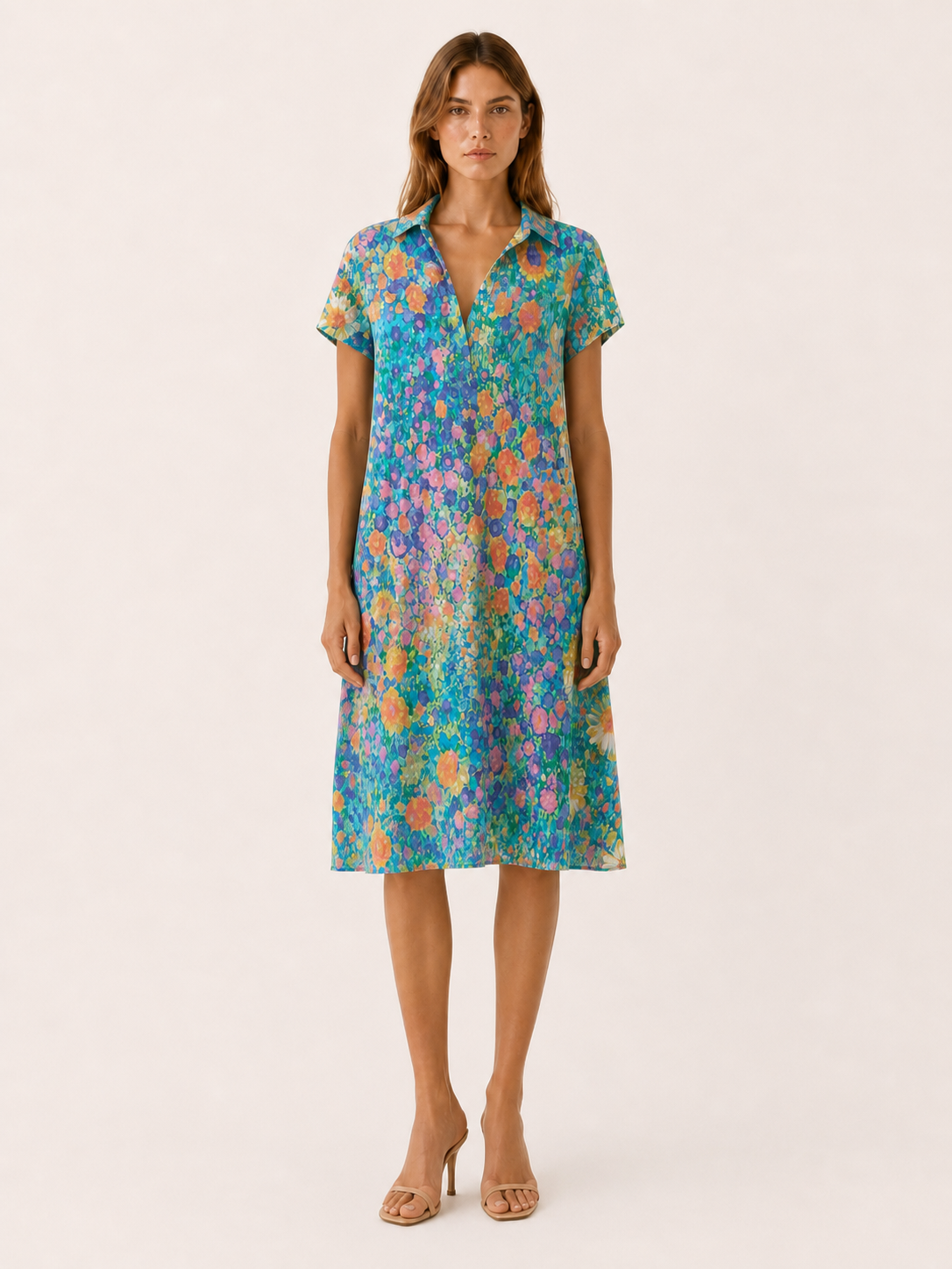 Marit | Boho Mini Dress with Relaxed Print