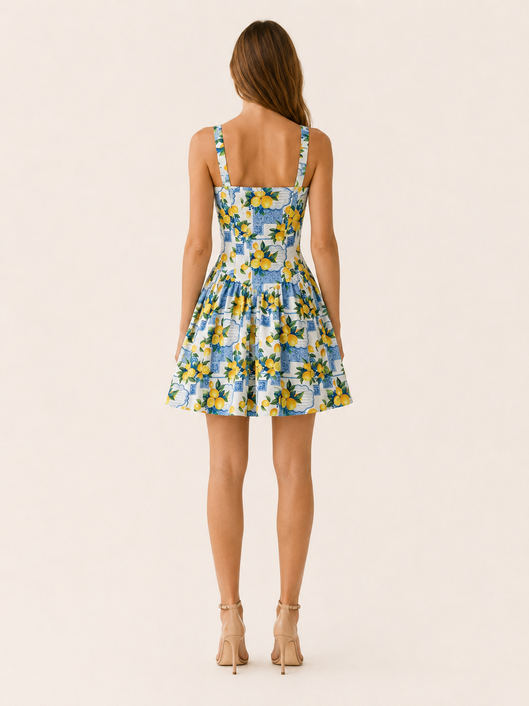 Maude | Cotton Mini Dress with Lemon Print Summer Dress