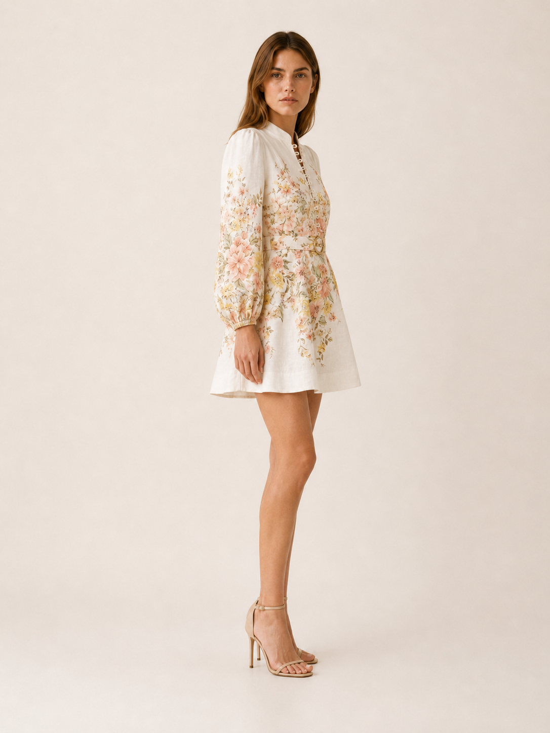 Miranda | Floral Mini Dress with Puff Sleeves