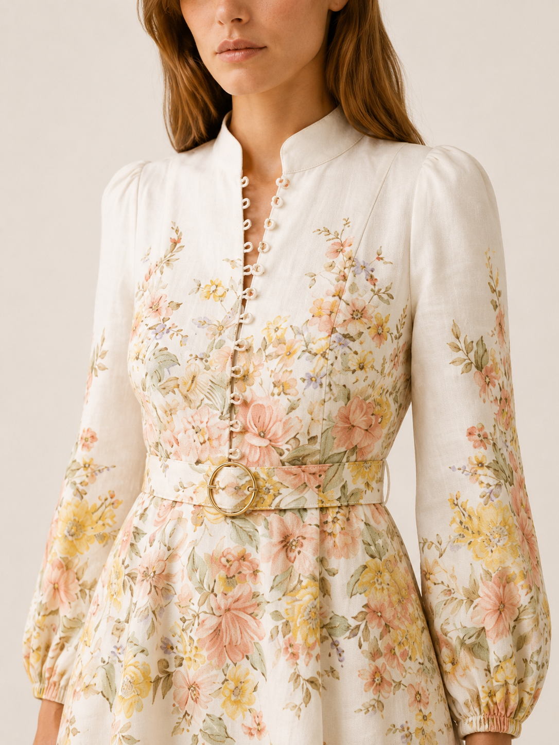 Miranda | Floral Mini Dress with Puff Sleeves