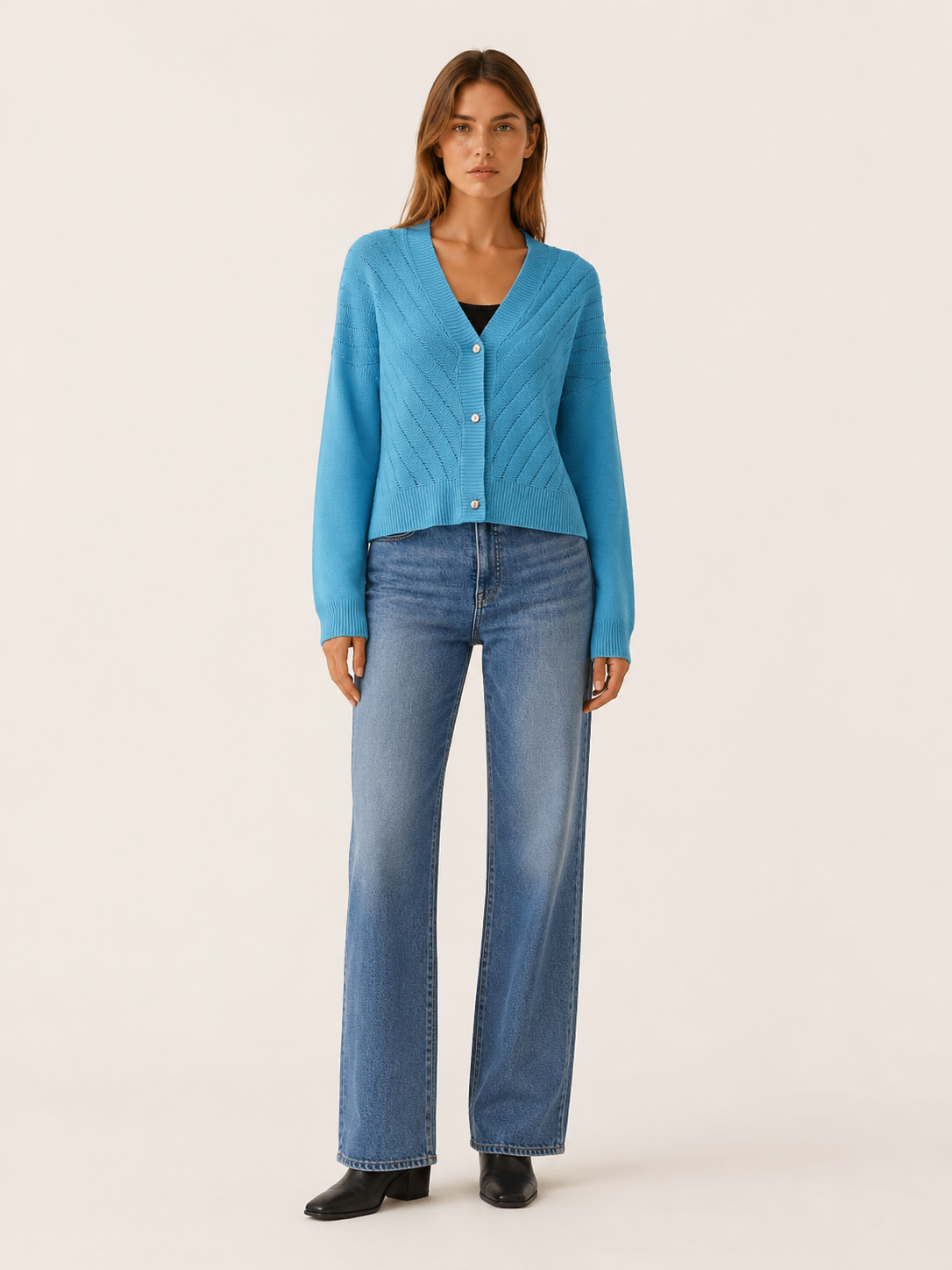 Mirren | V-Neck Cardigan with Button Front
