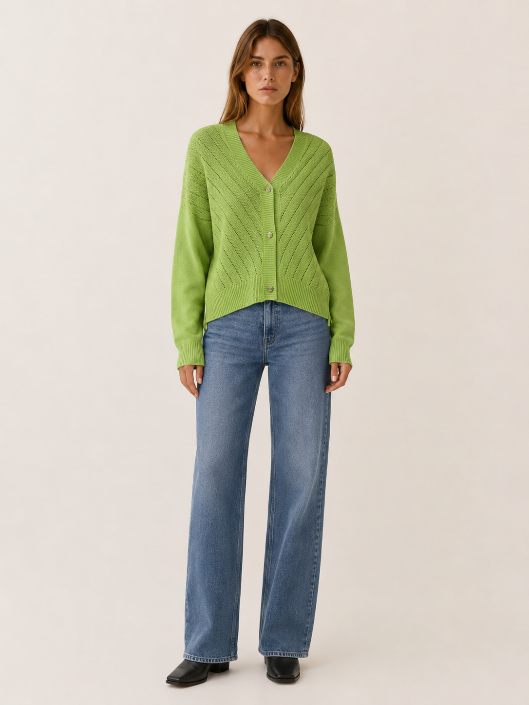 Mirren | V-Neck Cardigan with Button Front