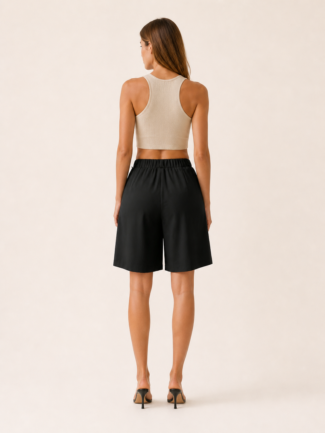 Naomi | Bermuda Shorts High Waist Pleated