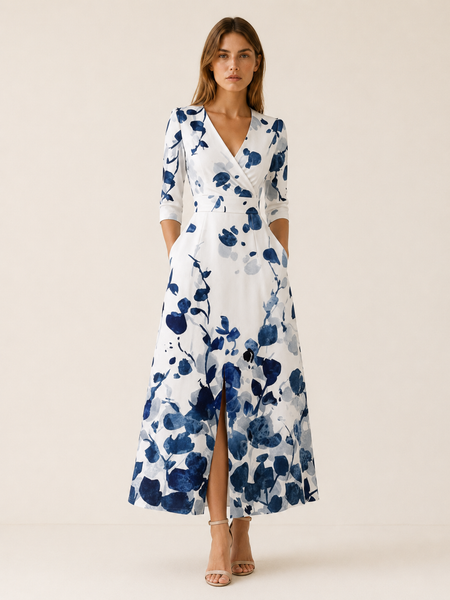 neriah maxi dress black Floral with V Neck – JV London 23.5 Hips postal_BT34 3PT Size:28W L34 KissProm White A-Line Tulle
