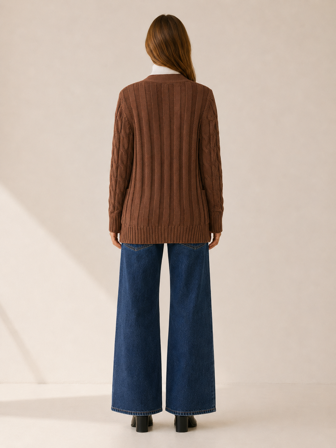 Nerissa | Long Cardigan with Button Front