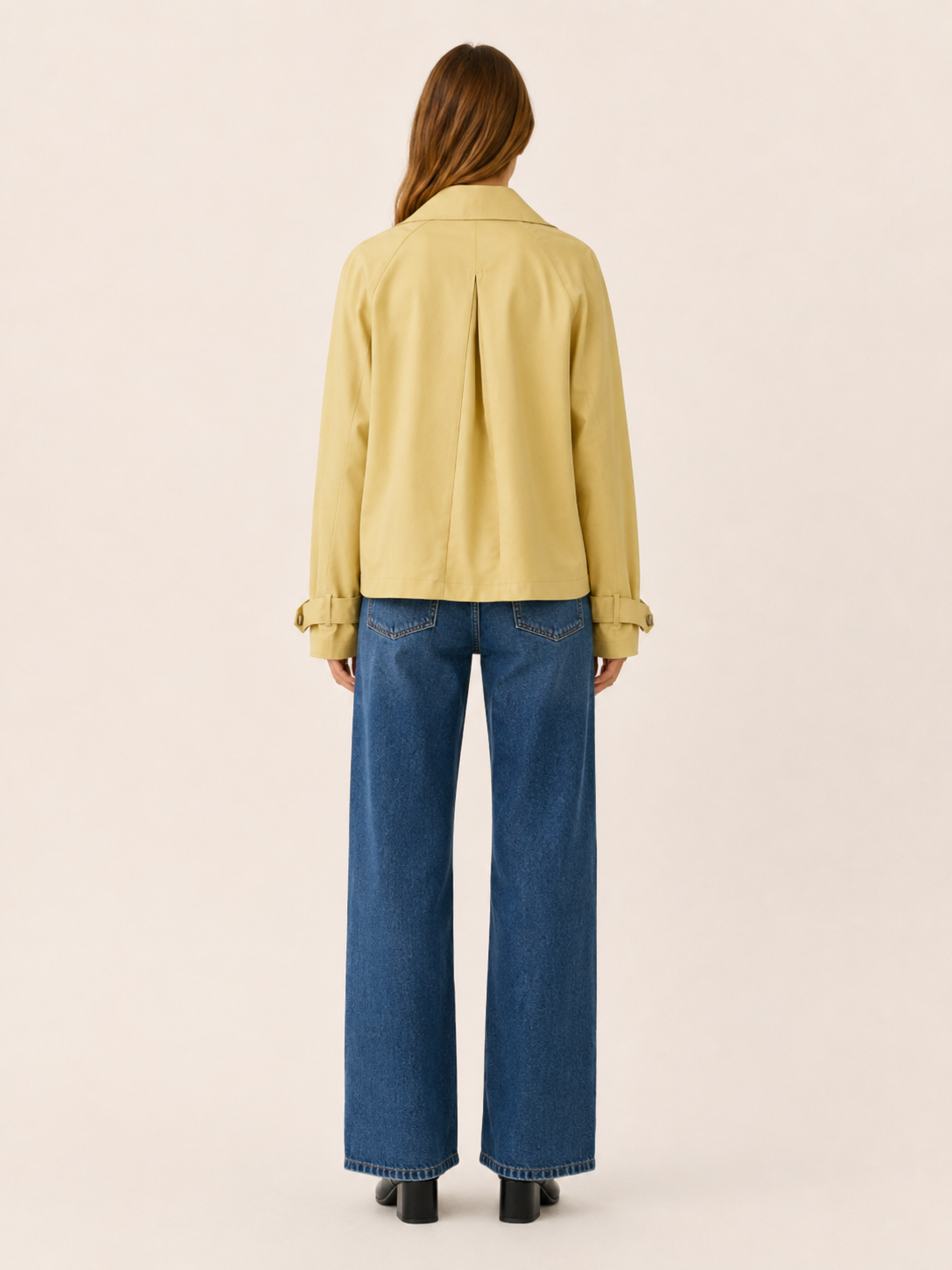 Nerissa | Women’s Short Trench Coat with Double-Breasted Front
