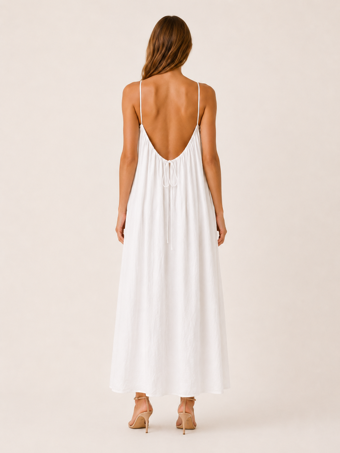 Norevia | Maxi Beach Dress with Adjustable Straps