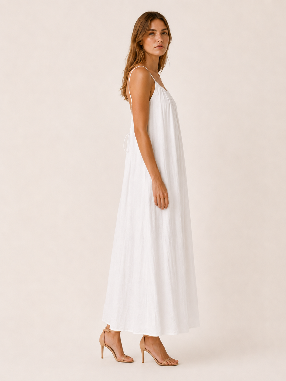 Norevia | Maxi Beach Dress with Adjustable Straps