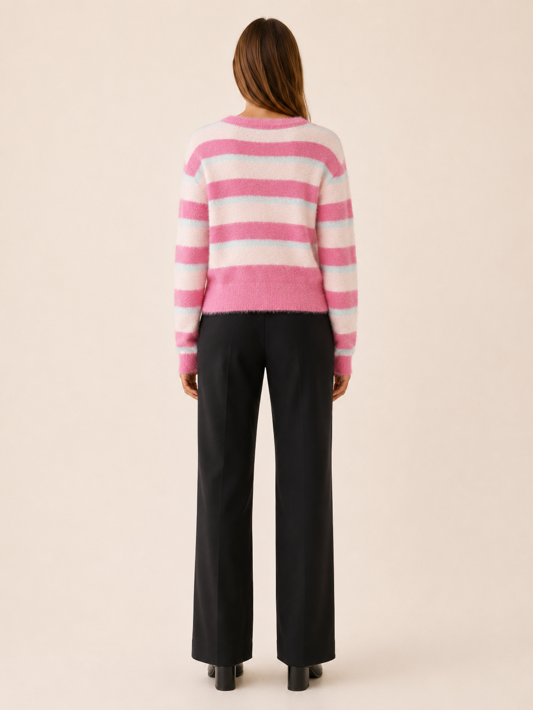 Odelia | Striped Jumper with Round Neck and Relaxed Fit