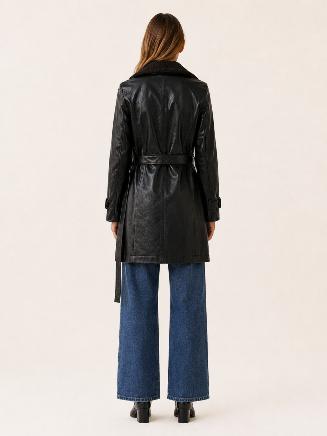 Ordelisse | Long Trench Coat with Double-Breasted Front
