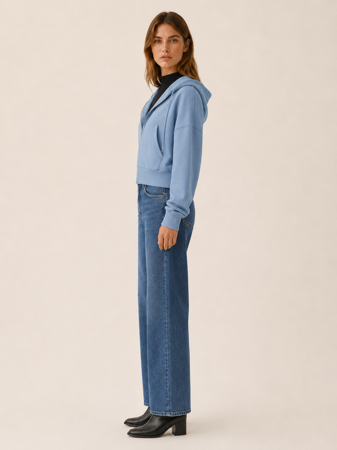 Paloma | Women's Zip Through Cropped Hoodie