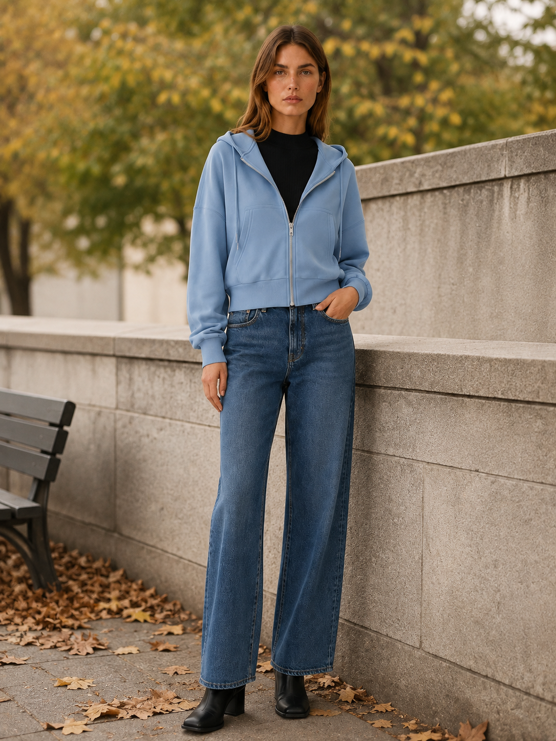 Paloma | Women's Zip Through Cropped Hoodie