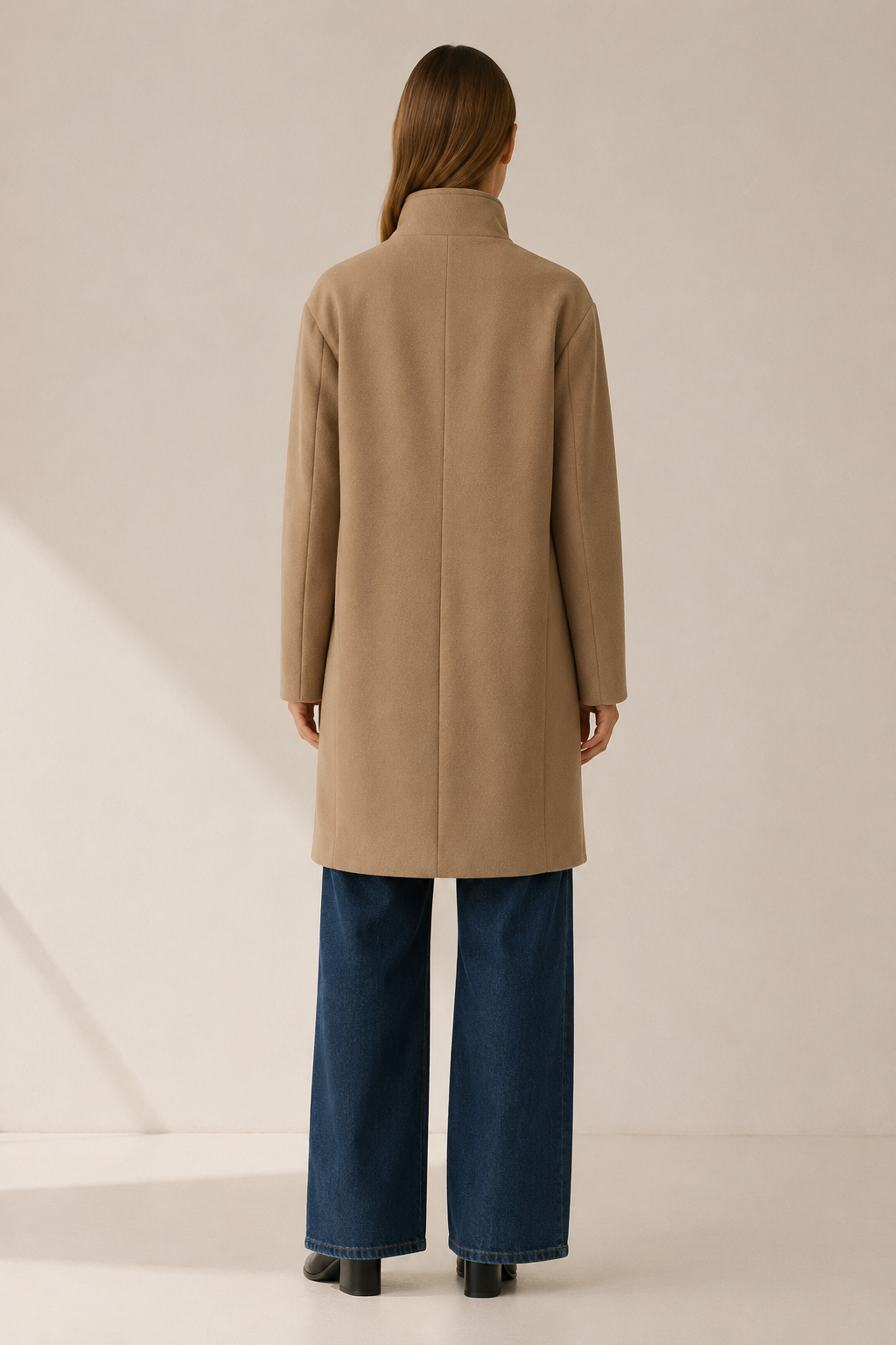 Queniva | Women’s Trench Coat with Button Front and Tailored Fit