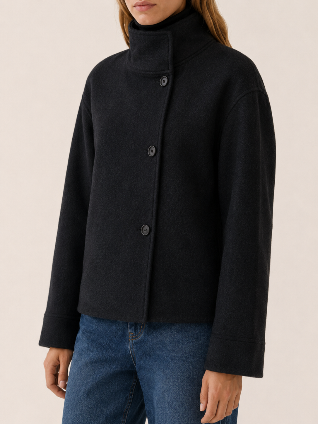 Ravienna | Women's Stand Collar Short Coat