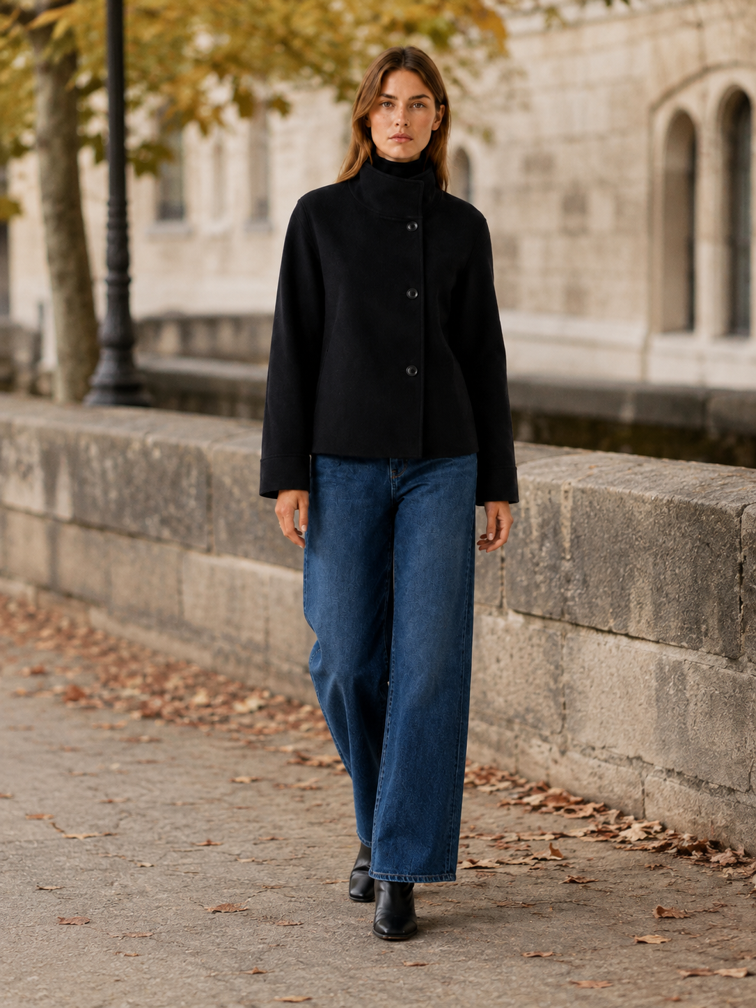 Ravienna | Women's Stand Collar Short Coat