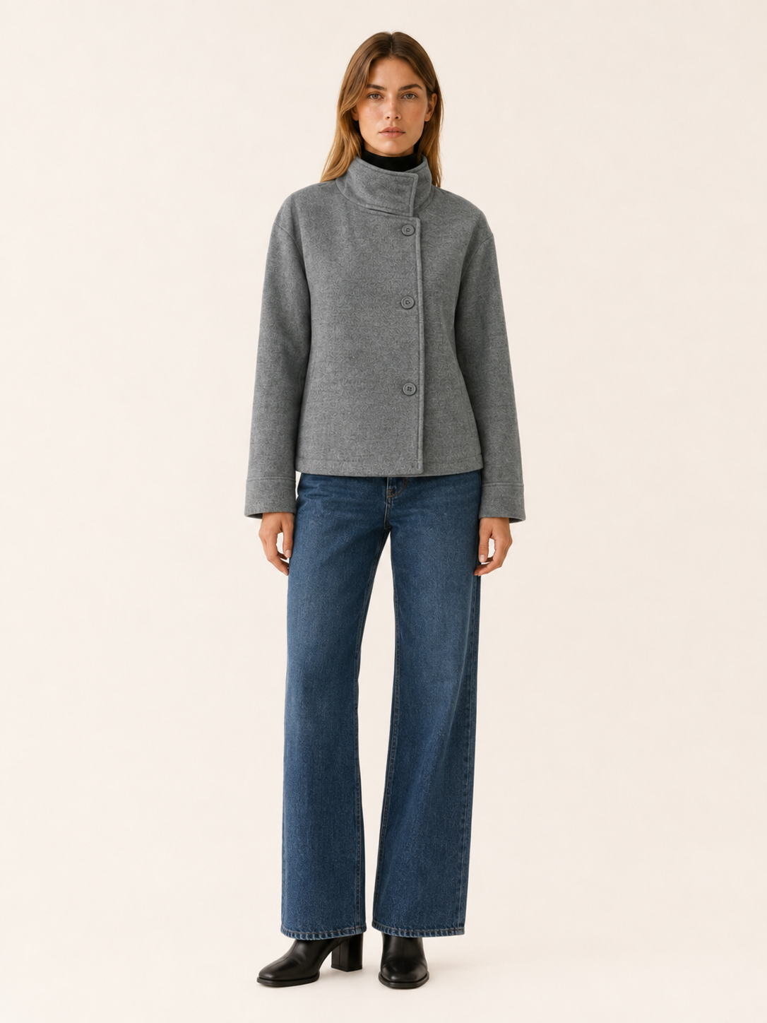 Ravienna | Women's Stand Collar Short Coat